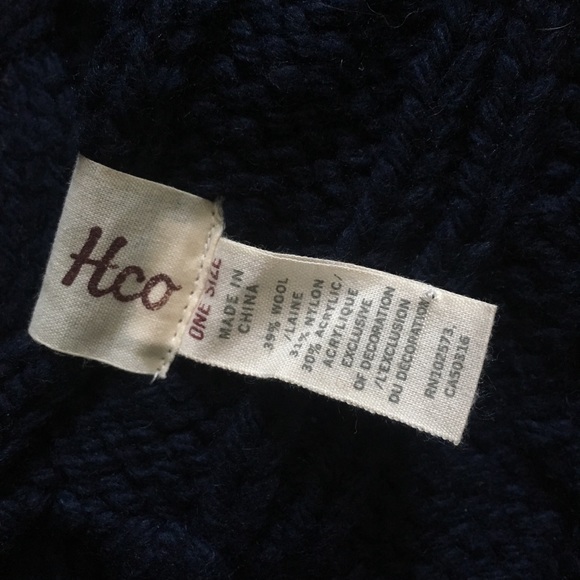 Hollister Navy Blue Winter Scarf - Picture 5 of 5